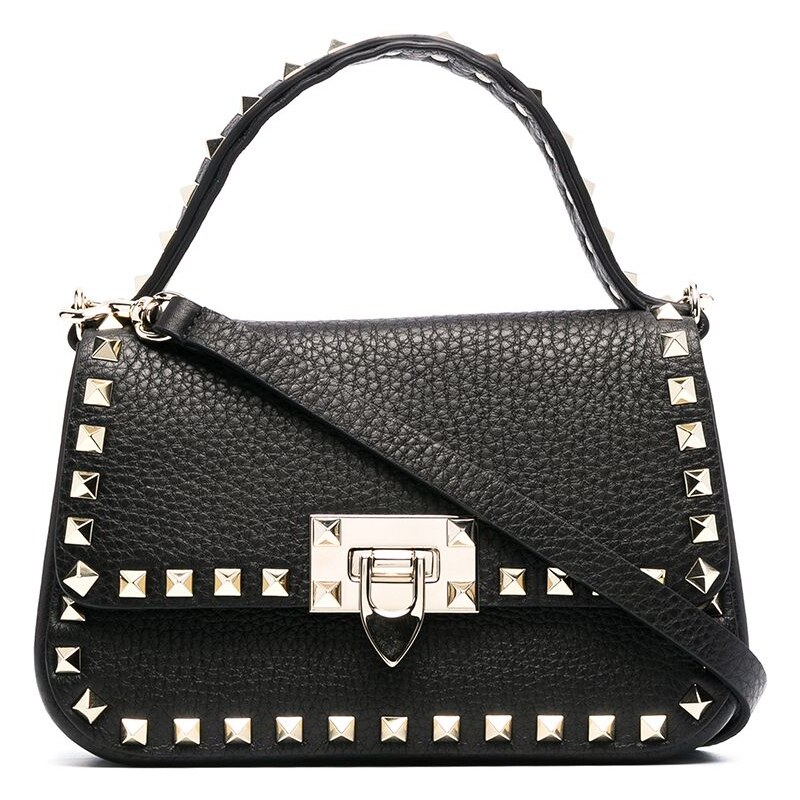 Valentino Garavani Borsa a tracolla Rockstud piccola 0NO NERO - Main Image