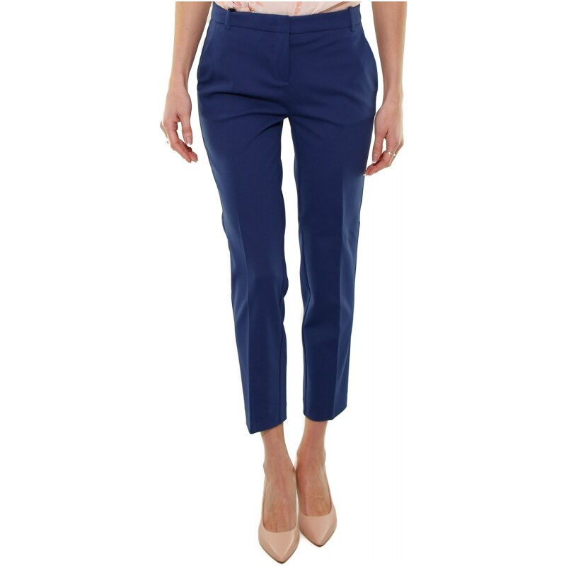 Pantaloni A Sigaretta Donna Elegante Slim Fit Tessuto Tecnico