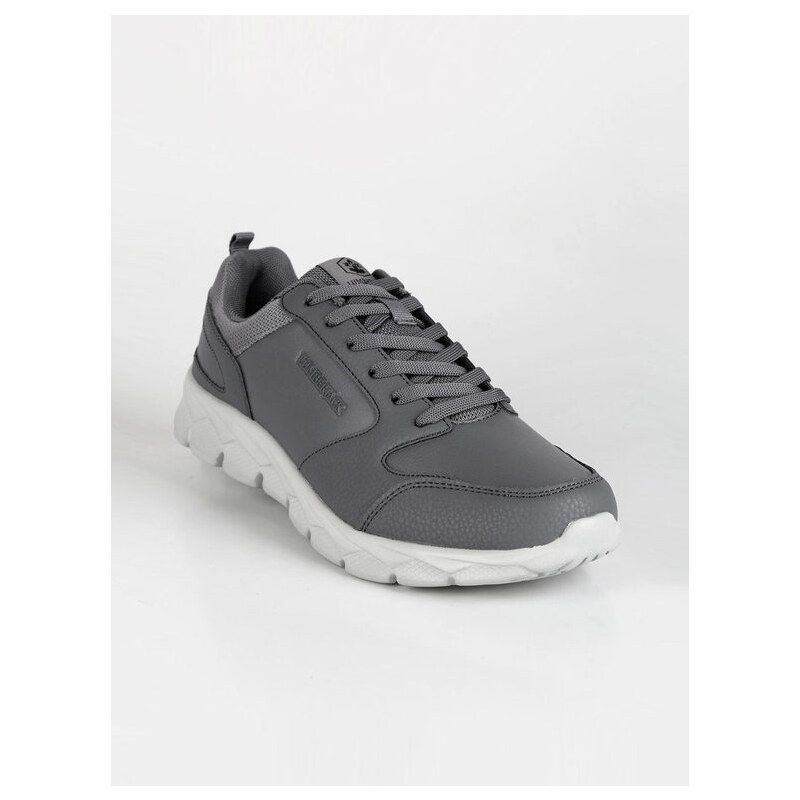 Lumberjack Ram - Sneakers In Ecopelle Basse Uomo Grigio Taglia 42 