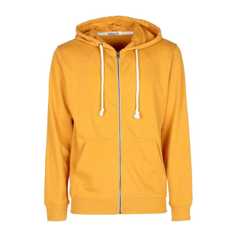 Enos Jeans Felpa uomo con cappuccio e zip Felpe Leggere uomo Giallo taglia M Stileo