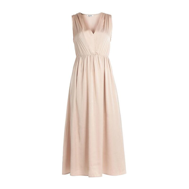 Sweet Miss Abito Donna Smanicato Effetto Raso Abiti Beige Taglia S