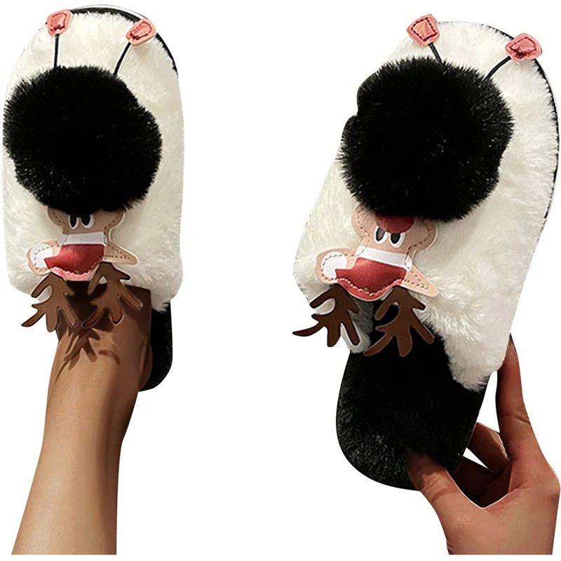 Pantofole Invernali da Donna HomeTop con Memory Foam, Pelliccia Soffice e Fodera in Pile Polare, con Funzione Rialzante