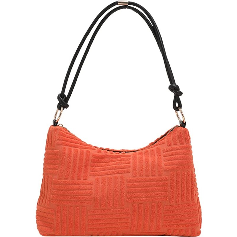 Borsa A Tracolla Grande In Velluto A Coste | Donna | Morbida E Capiente | Con Chiusura Magnetica E Tasche Interne | Beige