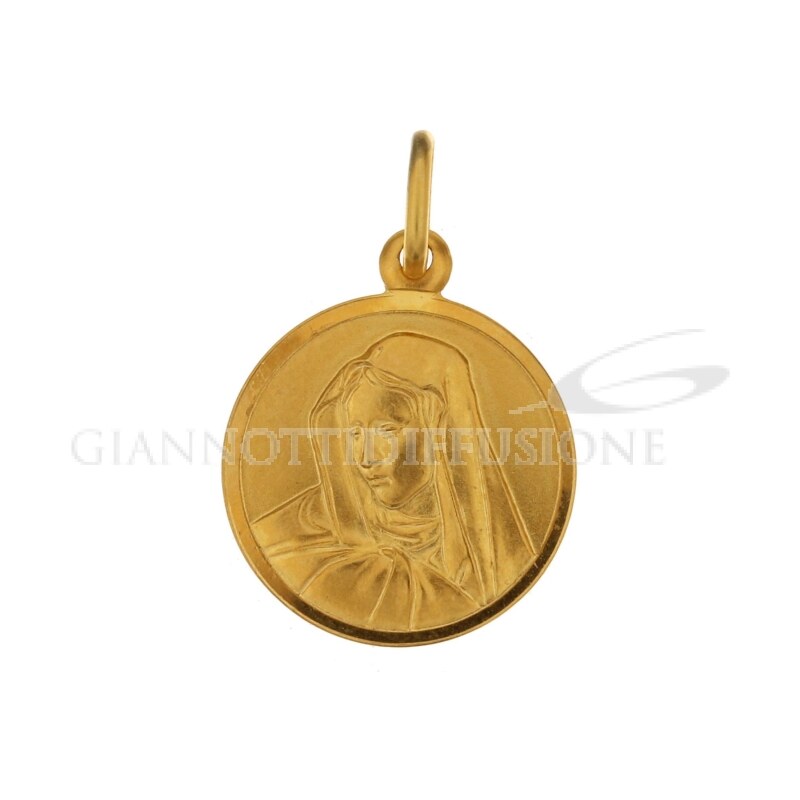 Giannotti Medaglia in oro giallo con la Madonna Addolorata