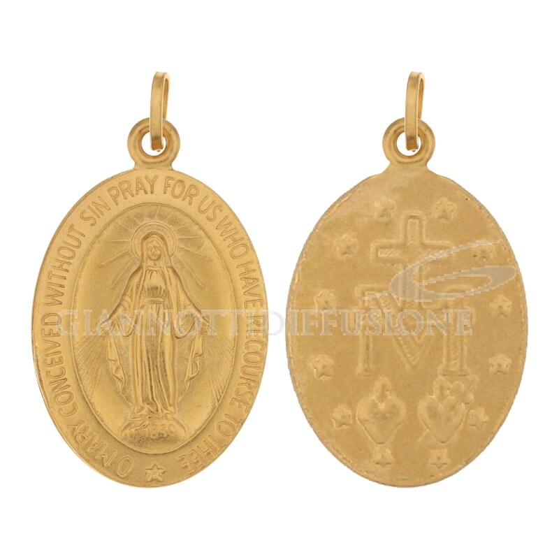 Giannotti Medaglia in oro giallo con Madonna Miracolosa