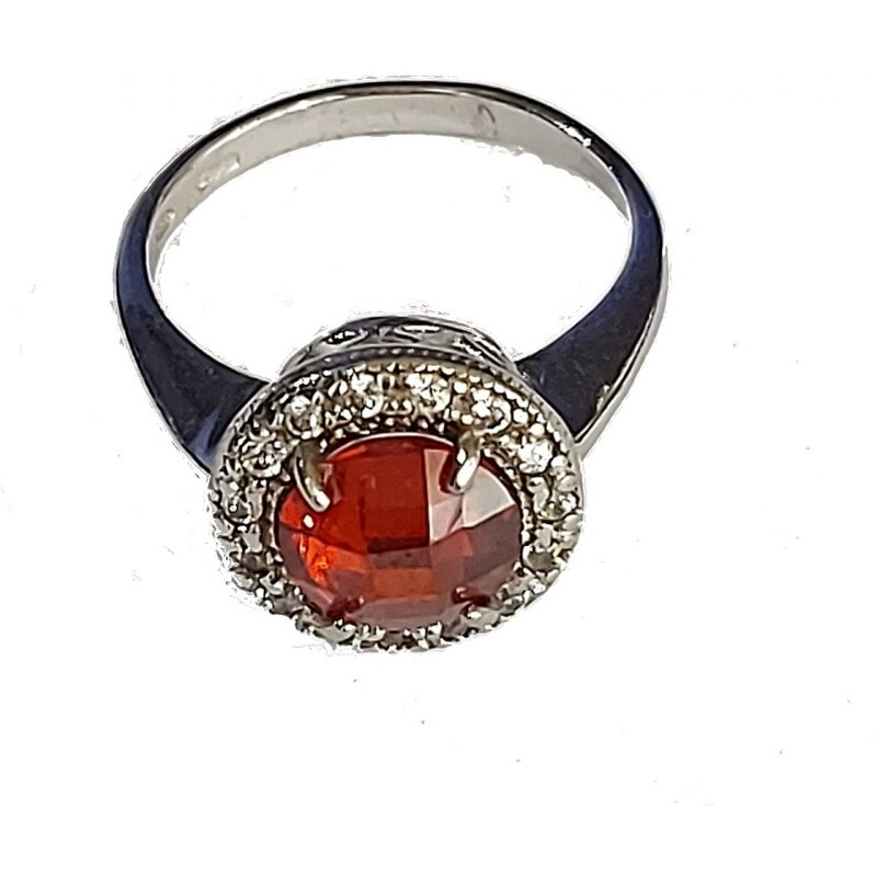 Anello byblos jewels argento 925 con cristallo rosso