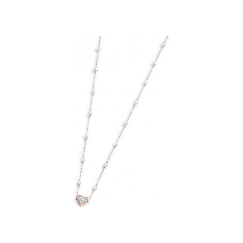 Marlù Gioielli Collezione Perle E Cuori (COLLANA CON PERLE 4.30MM CATENA 50CM ACCIAIO 2ca0033-w