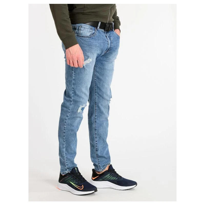 Andrea Falco Jeans Regular Fit Uomo Con Strappi Taglia 50