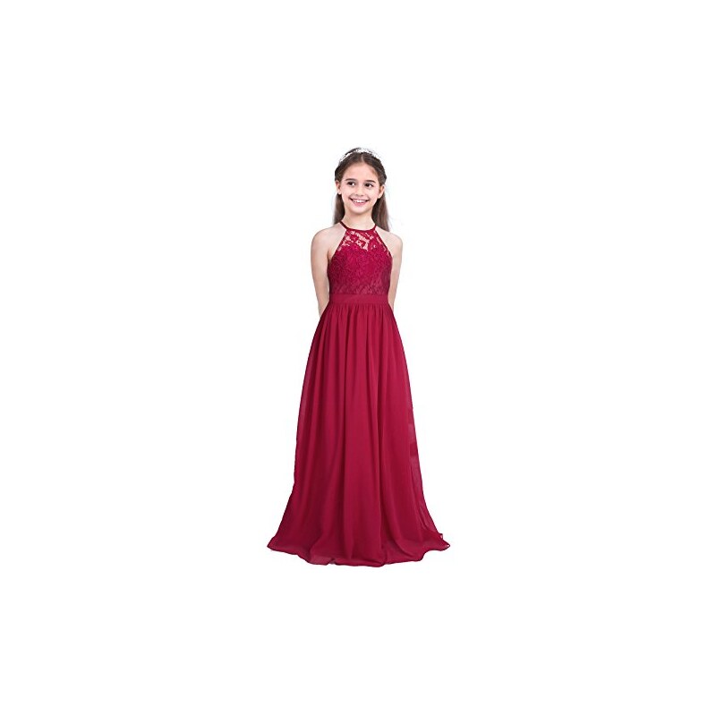 Abito da Principessa Bambina in Tulle con Paillettes con Pizzo