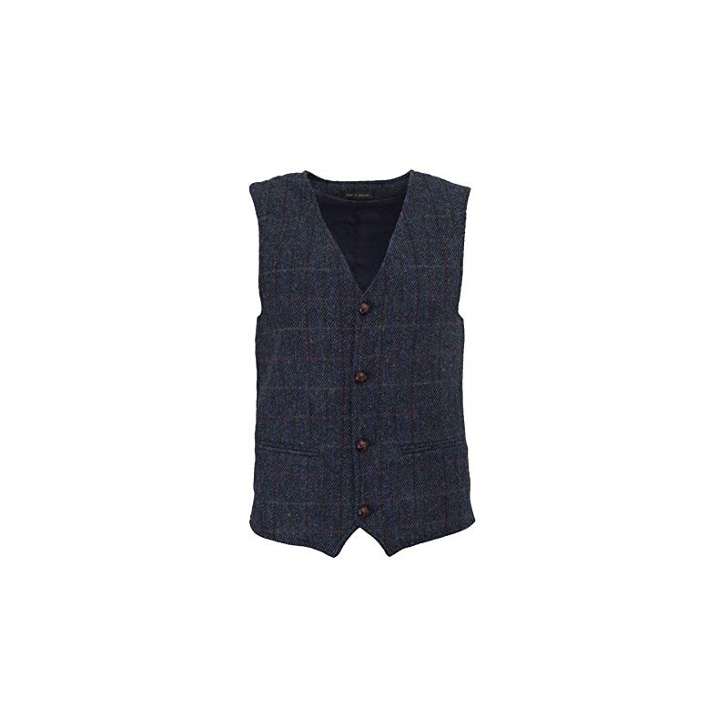 Gilet Uomo Cerato Walker &amp; Hawkes - Cotone Impermeabile, Navy, Tascabile Multiuso