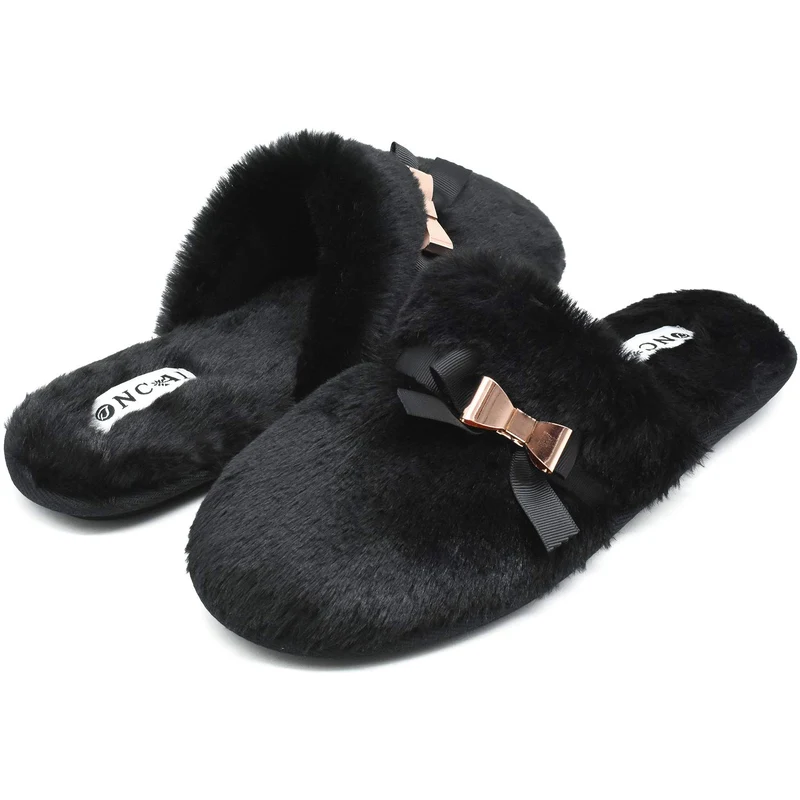 Pantofole Da Donna In Memory Foam Aperte Sul Retro - Fodera In Peluche, Suola Antiscivolo - Taglie 36-45