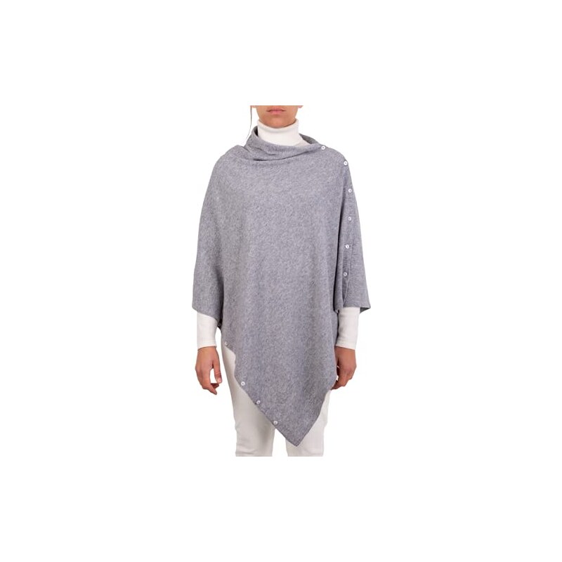 poncho con bottoni