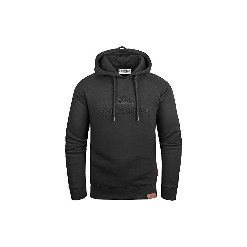 Felpa Con Cappuccio Grin&Bear Uomo - Cotone E Poliestere, Extra Morbida E Calda, Con Cerniera YKK - Foto 11