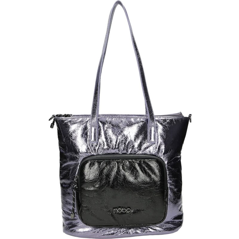 Borsa Shopper Hobo In Ecopelle Grande Con Tracolla Regolabile E Scomparti &ndash; Donna