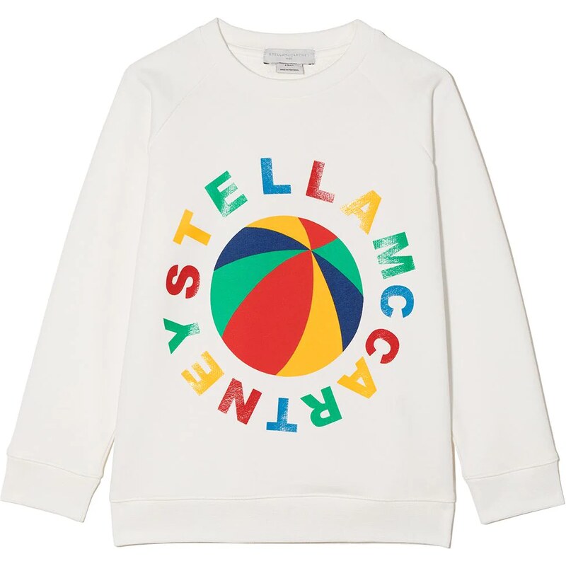 Stella McCartney Kids Felpa con stampa - Bianco