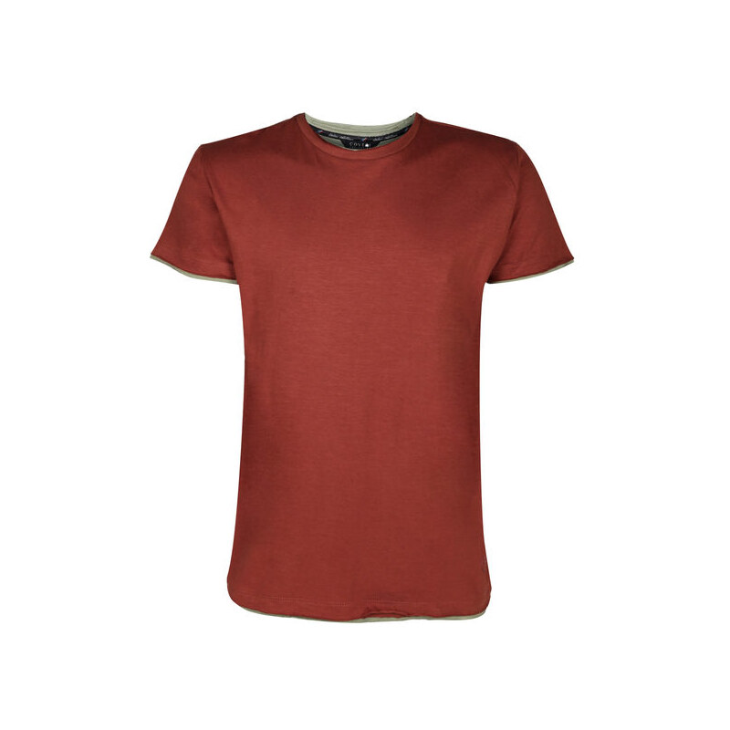 Coveri Collection T-shirt Girocollo Da Uomo In Cotone Manica Corta Marrone Taglia M