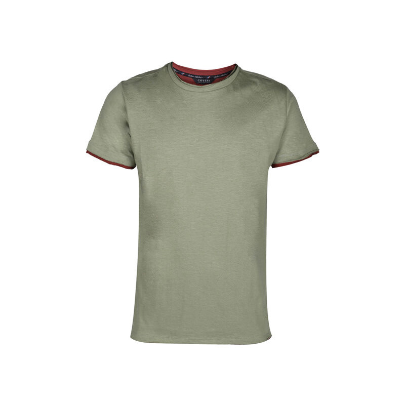 Coveri Collection T-shirt Girocollo Da Uomo In Cotone Manica Corta Verde Taglia Xl