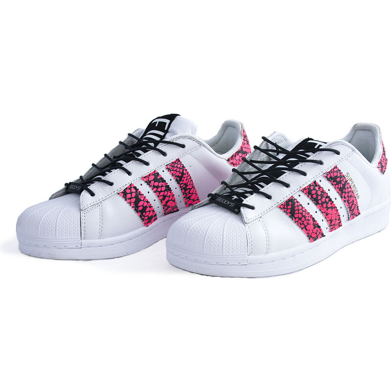 SEDDY'S Adidas Superstar Fuck Love Pink Pyton Customized