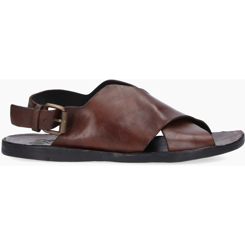 FinnComfort Milton Sandali Uomo In Pelle Marrone – Calzata Larga E Comfort, Taglia 47