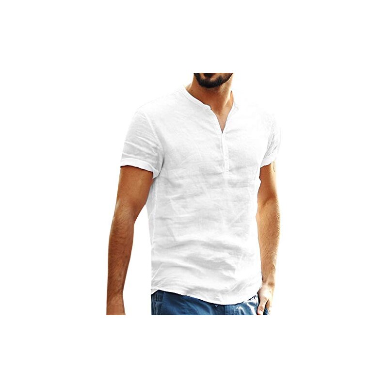 Maglietta Uomo In Cotone Pesante 100% – Maniche Corte, Girocollo, Stampa Logo Estiva – Regular Fit - 3