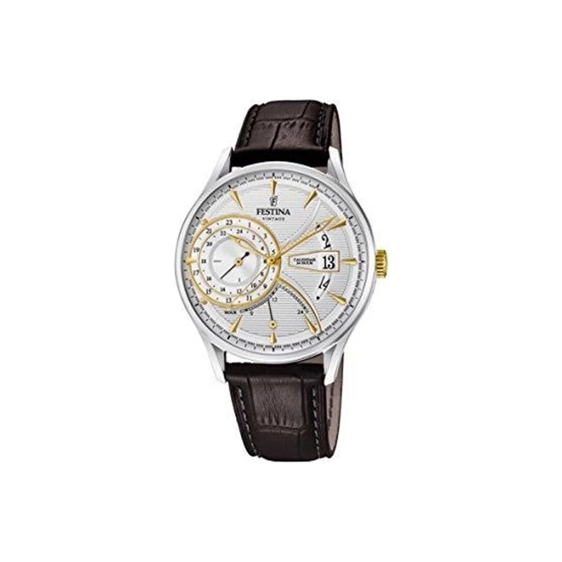 Festina Orologio Uomo Analogico con Cinturino in Pelle Nera - Movimento