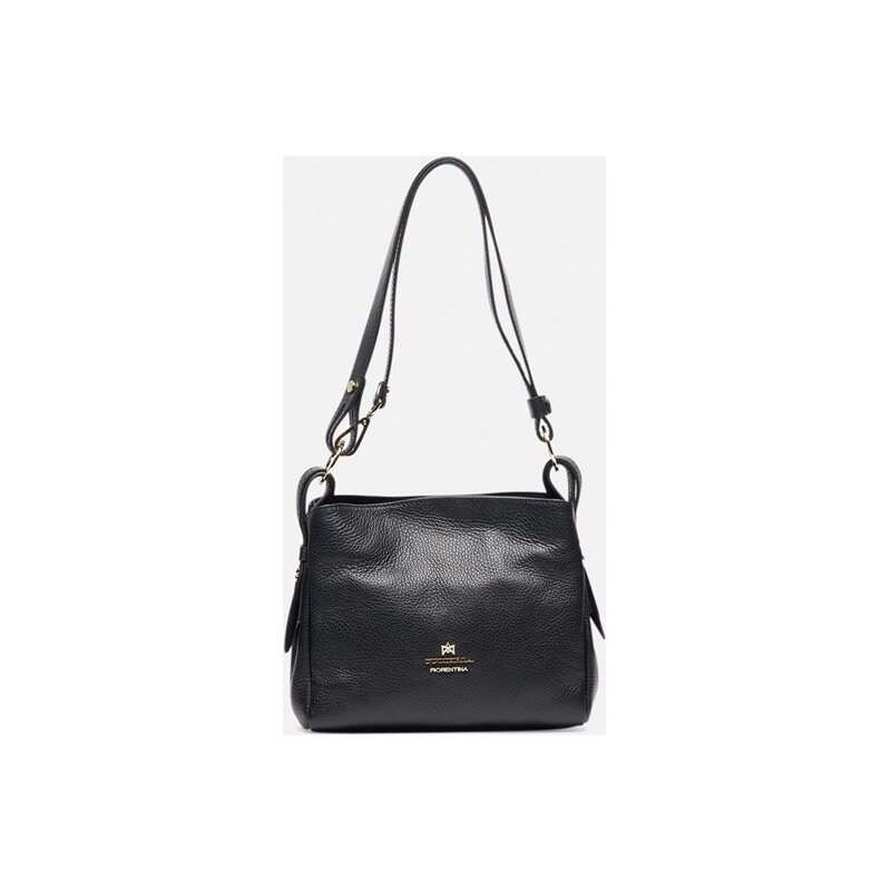 Borsa a tracolla Cuoieria Fiorentina VELVET BORSA A SACCA GRANDE CON TRACOLLA ESTENSIBILE in pelle nero - Guidi Calzature - Nuova Collezione Autunno Inverno 2025/26 - Guidi Calzature