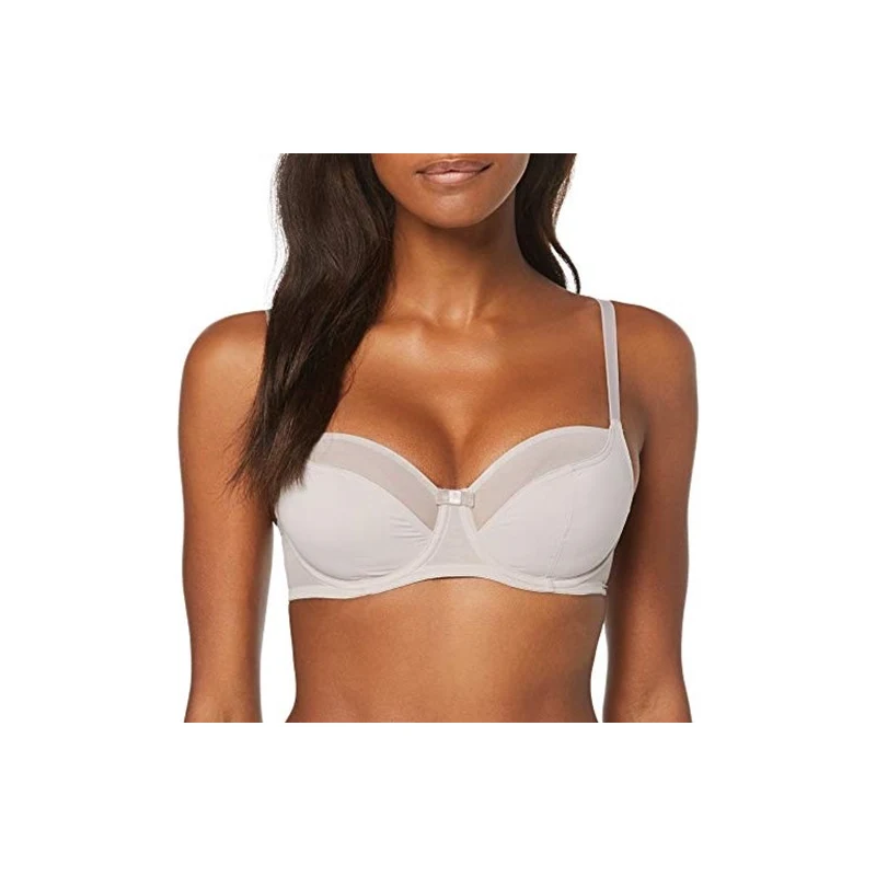HUBER hautnah Micro Lace Reggiseno a t-Shirt, Sabbia