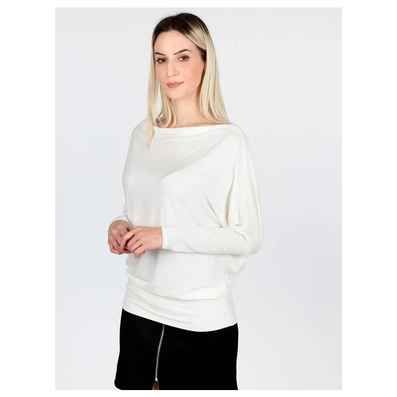 Solada Maglia con scollo a barca e maniche a pipistrello T-Shirt