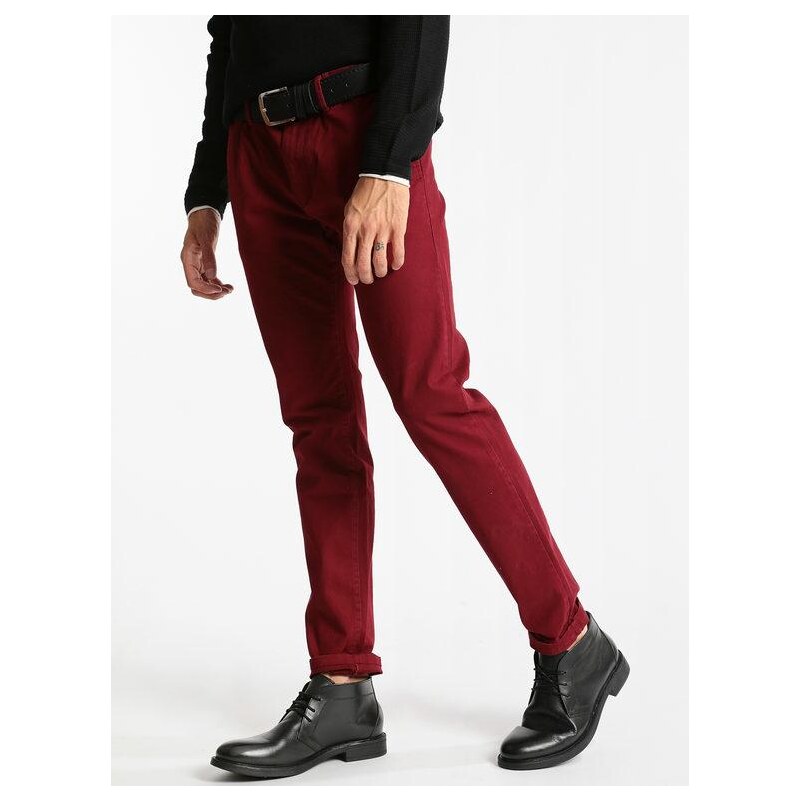 Solada Pantaloni Classici Uomo Casual Rosso Taglia 46