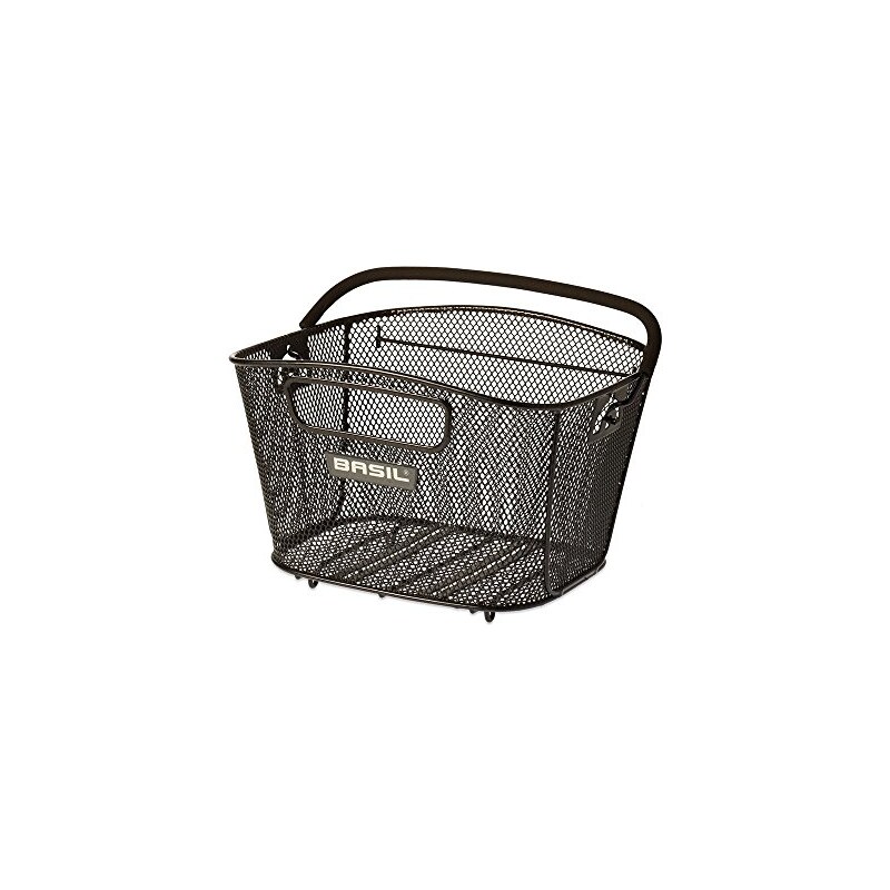 Basil Cento, Cestino per Bicicletta. Unisex-Adulti, Nero, 10 kg