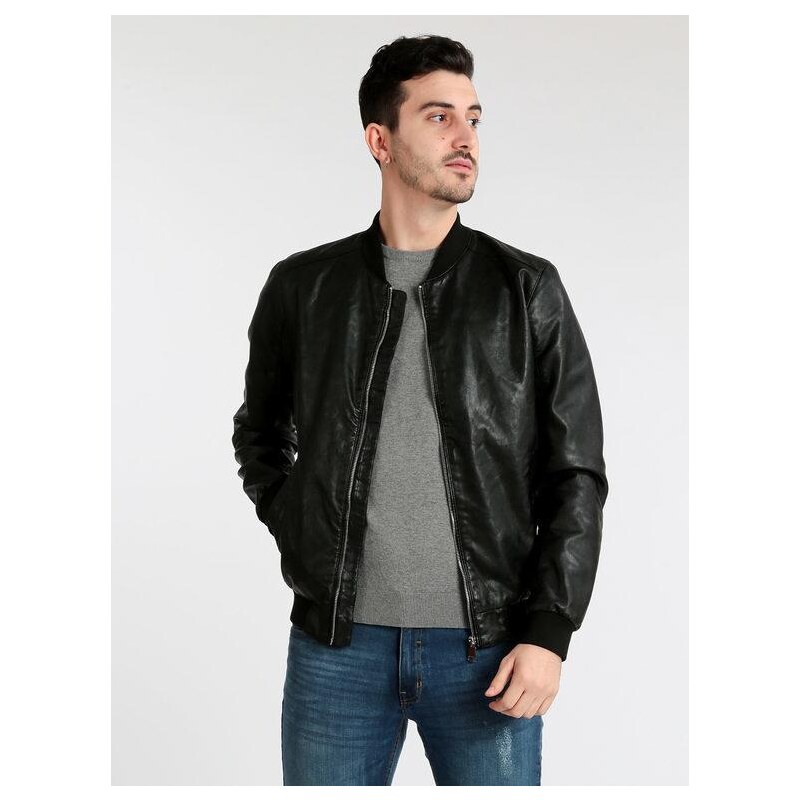 Giubbino Ecopelle Uomo Ecopelle Giacca Giubbotto Uomo Similpelle
