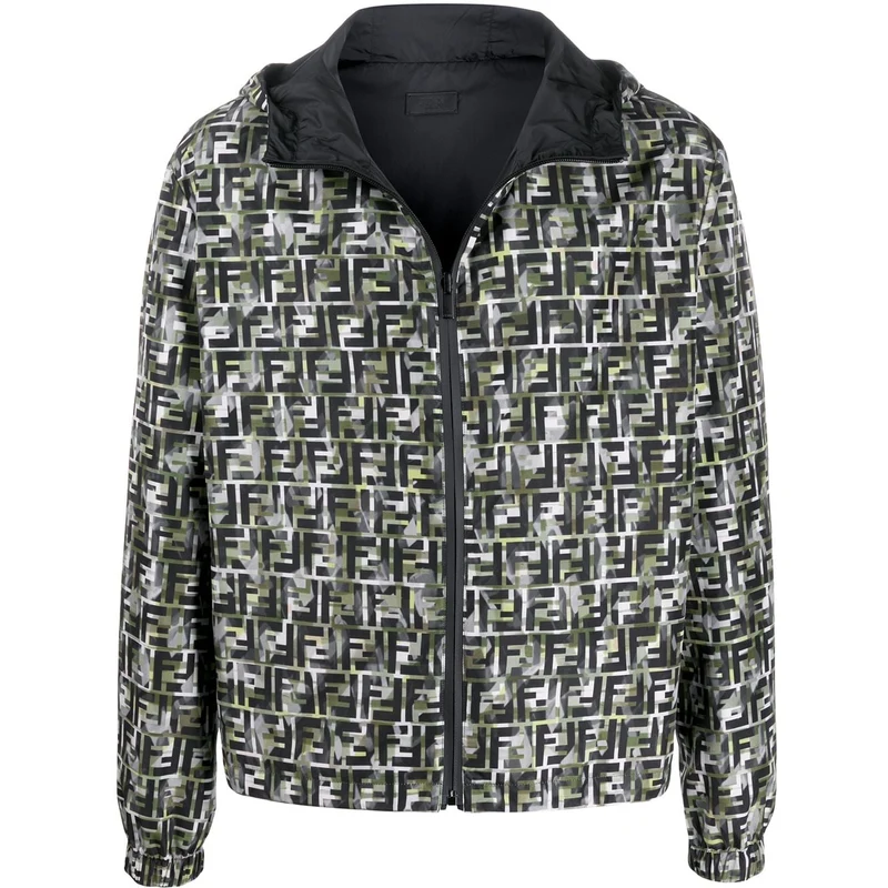 Fendi Giacca a vento reversibile FF Uomo