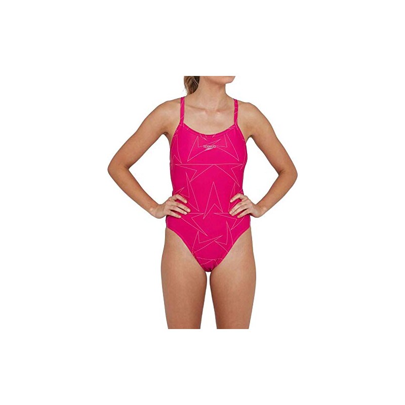 Speedo Big Girls' Race Xtra Life Lycra PowerFLEX Eco Solid Super Pro One Piece Swimsuit, Navy, 8/24
