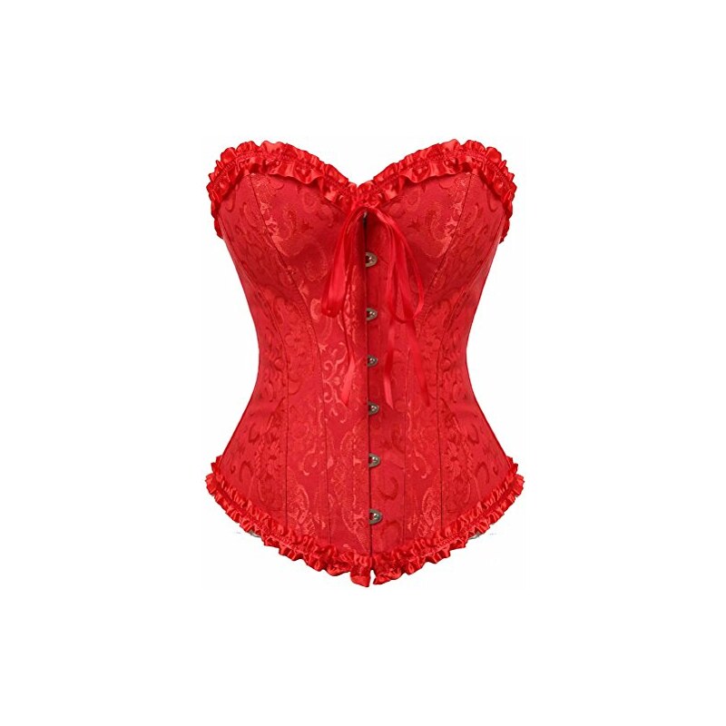 Bustino Corsetto In Pizzo A Cuore - Donna, Sexy Con Lacci