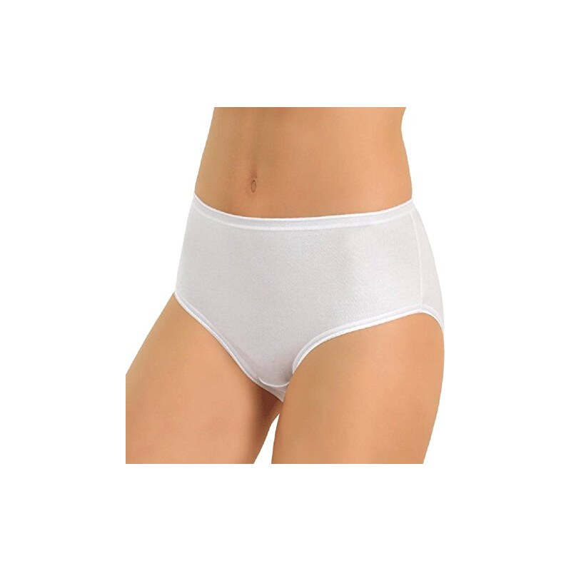 JADEA Slip Donna Midi In Cotone E Modal, Confezione Da 6 Pezzi, Bianco, Taglia 3, Morbido E Traspirante - 2