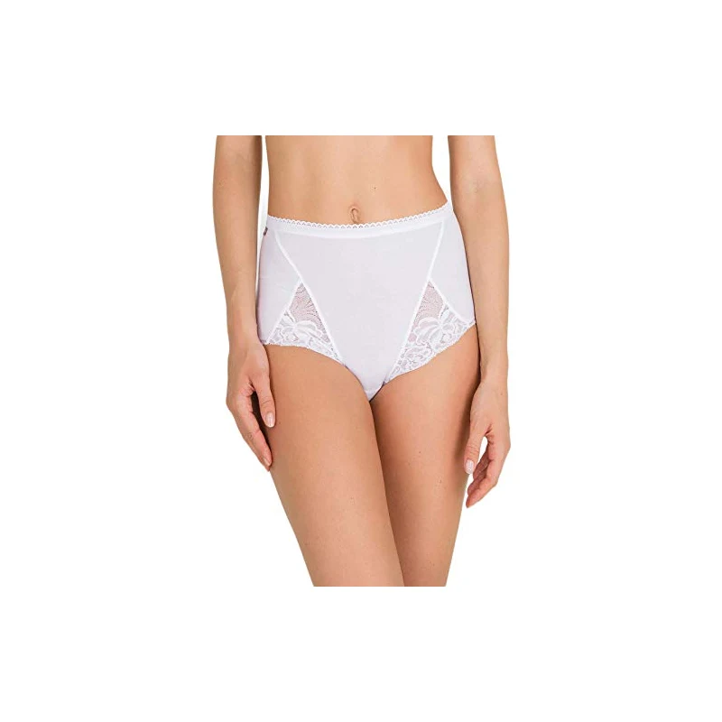 Playtex Mutandine A Vita Alta Controllo Pancia | Slip Leggero Donna In Misto Cotone, Confezione Da 3