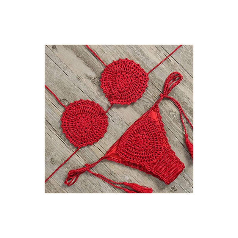 AMOURRI Copricostume All'Uncinetto Con Rivestimento In Rete E Spacco Laterale Elegante Camicia Da Spiaggia E Costume Da Bagno E Vestito Da Spiaggia 119875483