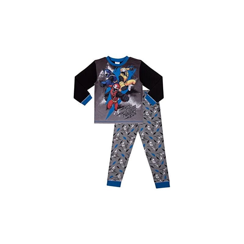 ThePyjamaFactory Pigiama Due Pezzi Per Ragazza - Corto In Cotone Morbido Con Stampa Animali, Nero, Taglia 11-12 Anni