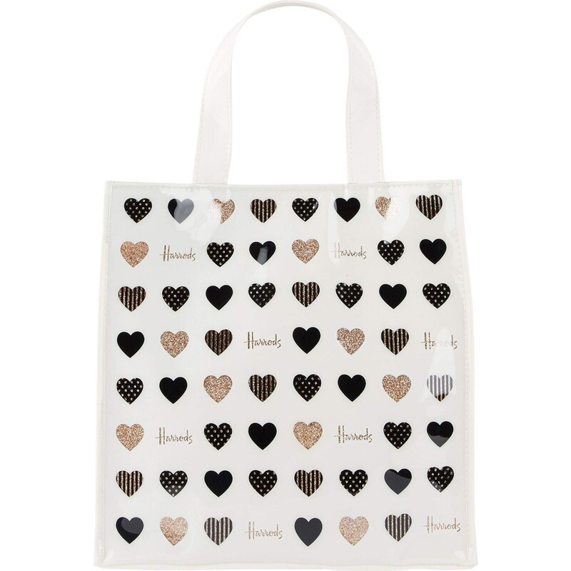 harrods 14992812 - Small Glitter Hearts Shopper Bag 