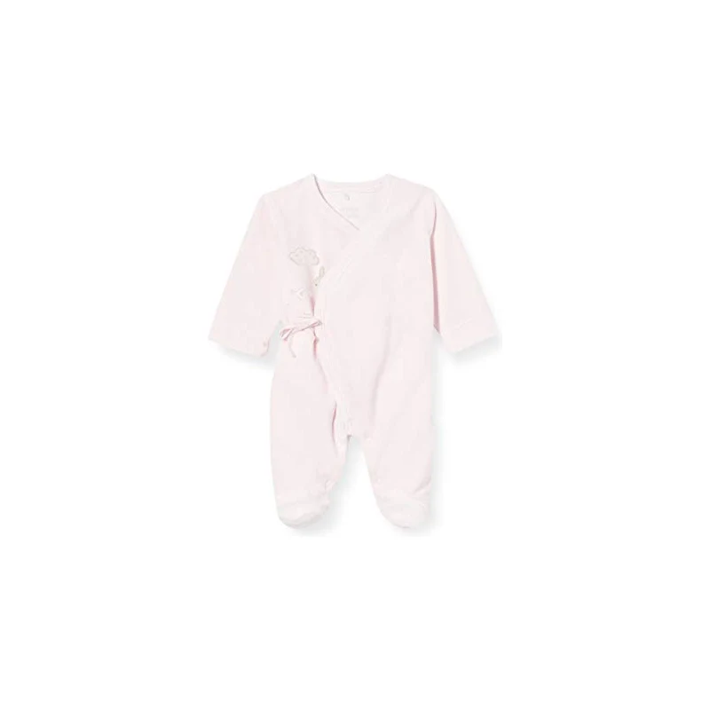 Sanetta Tuta Intera Beige Per Neonato E Bambino - Pigiama In Cotone Con Piedini E Bottone Automatico, Certificato GOTS