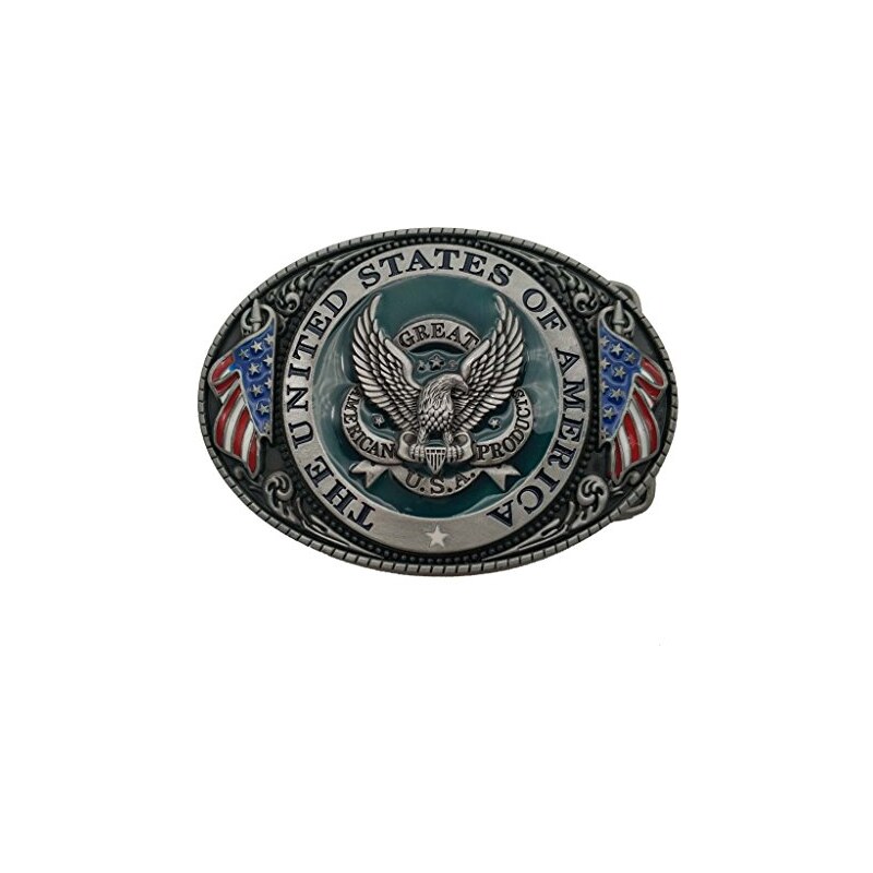 Fibbia per cintura Flying Gold Eagle / Cintura da cowboy e