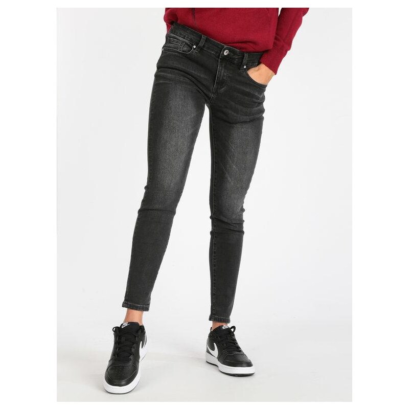 Baci & Abbracci Baci&Abbracci pantaloni donna slim fit Jeans Slim fit donna  Nero taglia 46 