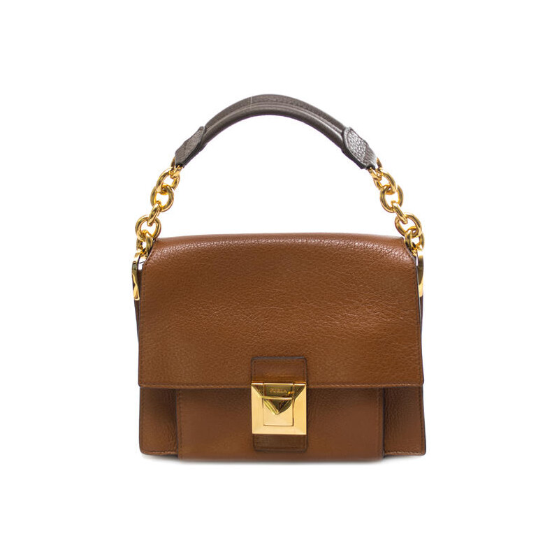 Furla IDEA Borsa a spalla, in pelle fiore marrone b09lbwn8capcamnoi donna