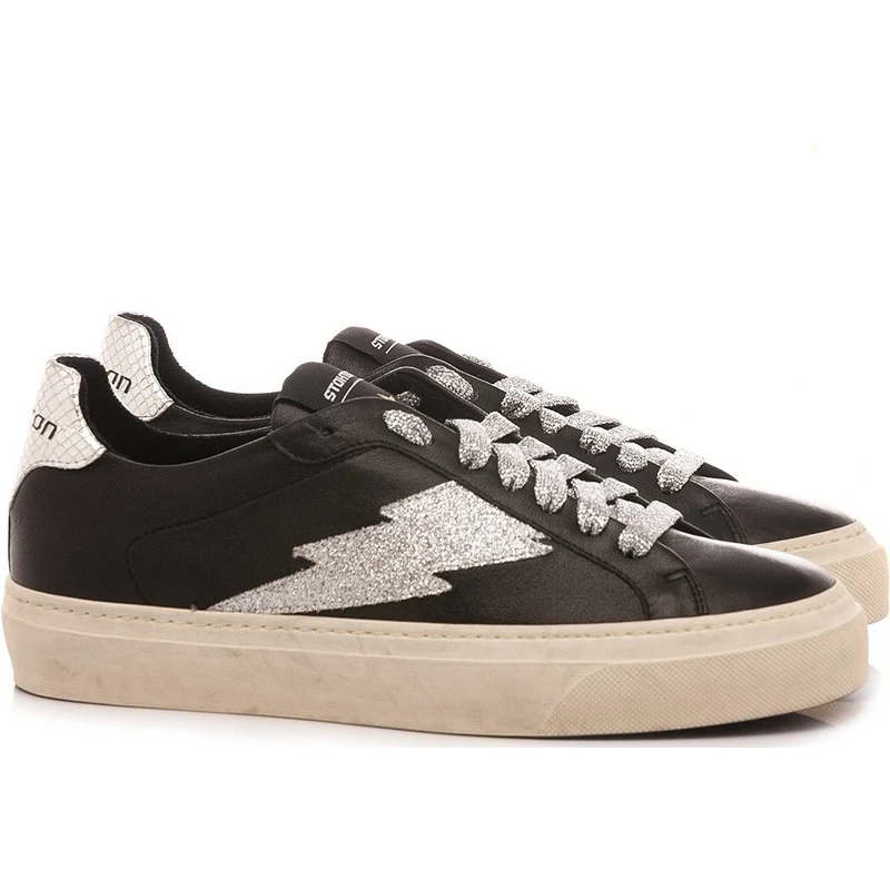 Stokton Sneakers Donna Pelle Nero Blaze-D-FW20