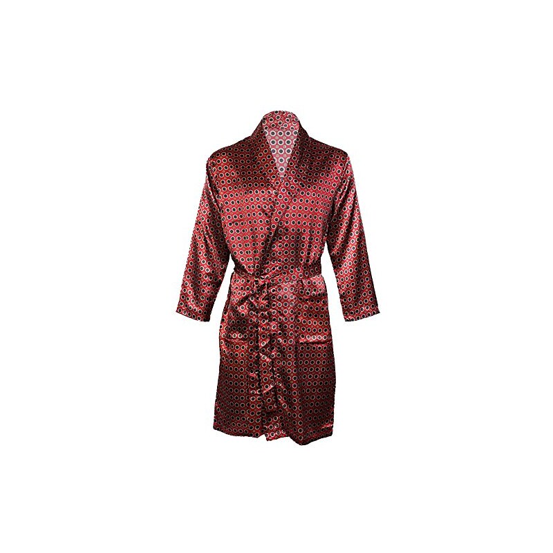 Accappatoio Uomo In Raso Di Seta – Vestaglia Lunga Kimono, Lusso Per Loungewear, Multicolore, Leggero