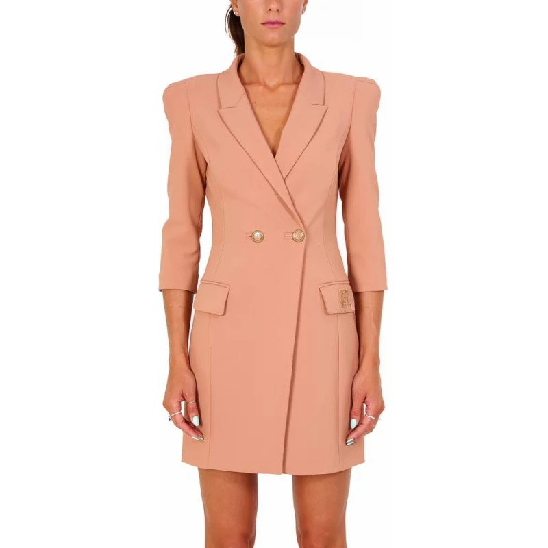 ELISABETTA FRANCHI ABITO GIACCA DOPPIOPETTO CON BOTTONI DI METALLO