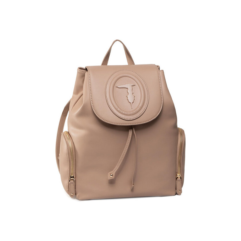 Trussardi Jeans Zaino Lisbona Backpack Md 75B00963 Beige. Donna - Stileo.it