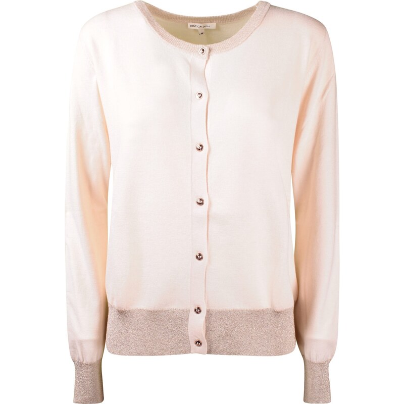 Cardigan Donna Kocca Bianco