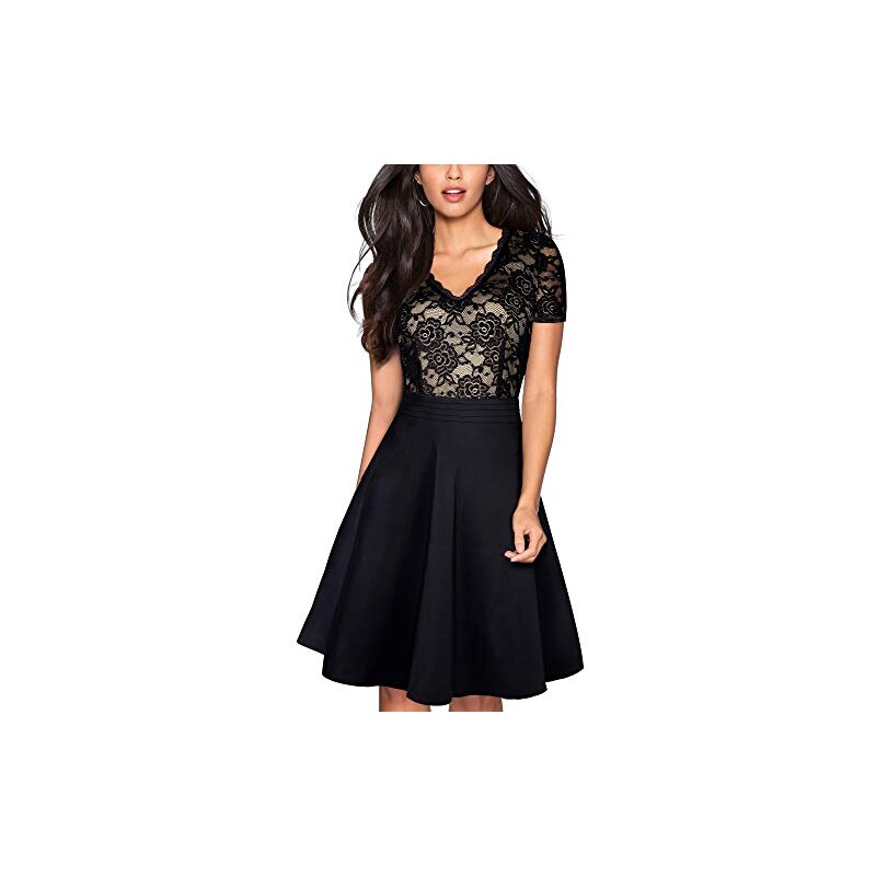 Viloree Abiti Da Cocktail Floreale Pizzo Abito Da Damigella Elegante Abito Da Sposa Da Sera Per Banchetti Bordeaux S 125879807