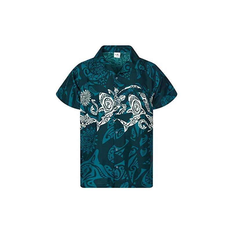 King Kameha funky informeel Hawaïaans shirt voor kinderen, jongens en